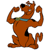 Scooby Flexing Muscles